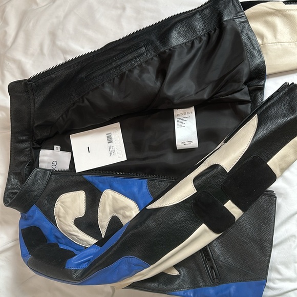 NWT DEADWOOD X REVOLVE Enduro Leather Jacket - Picture 7 of 7